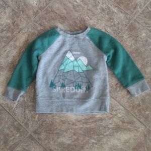 Cat & Jack Sweatshirt Boys Mountain "Shreddin'"